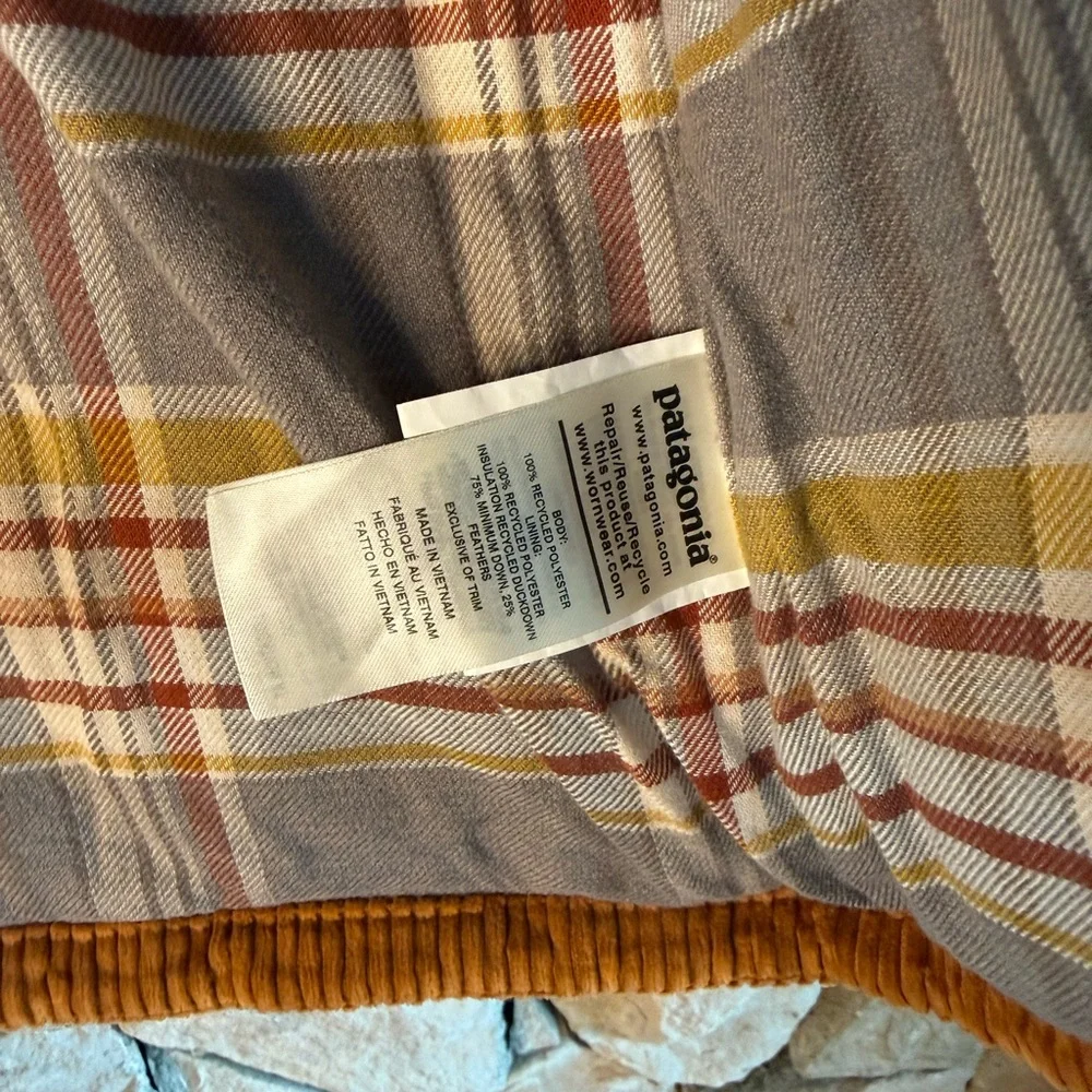 New🌟 Patagonia Womens Fjord Cord Corduroy S Down Puffer Coat Jacket - Picture 4 of 5